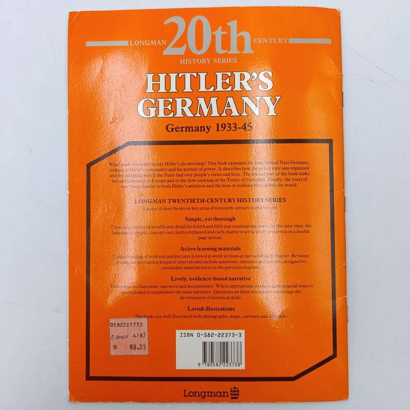 Hitler's Germany 1933-45 - Longman 20th Century History series - Josh Brooman