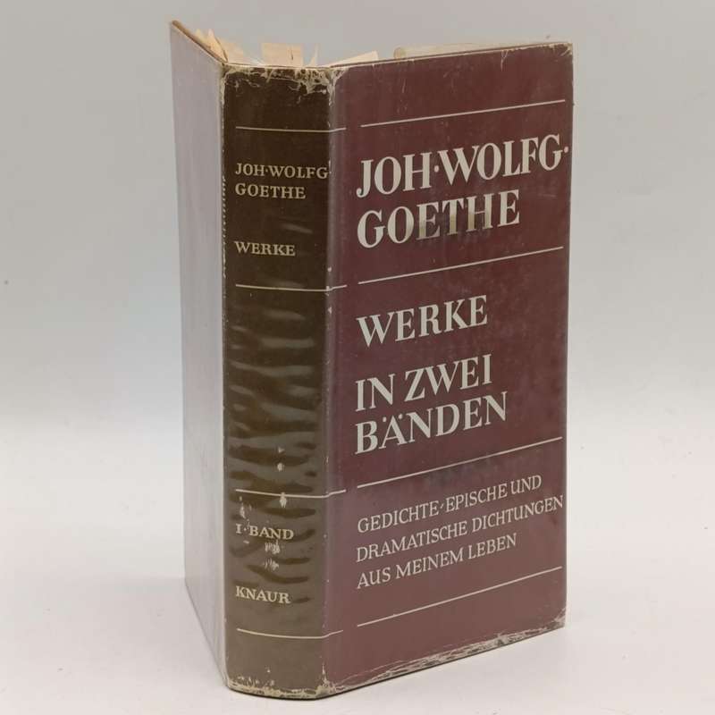 Set of John Wolfgang von Goethe Werke in Zwei Bänden - Volume 1 and 2 - German edition