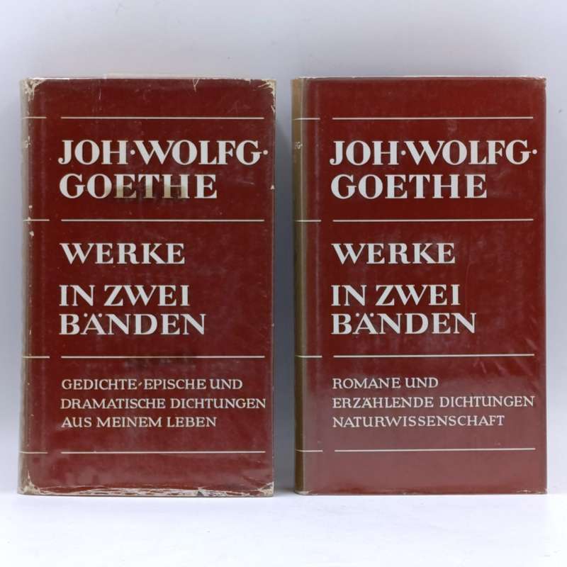 Set of John Wolfgang von Goethe Werke in Zwei Bänden - Volume 1 and 2 - German edition