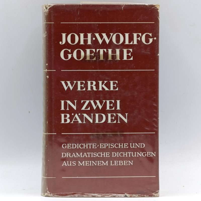 Set of John Wolfgang von Goethe Werke in Zwei Bänden - Volume 1 and 2 - German edition