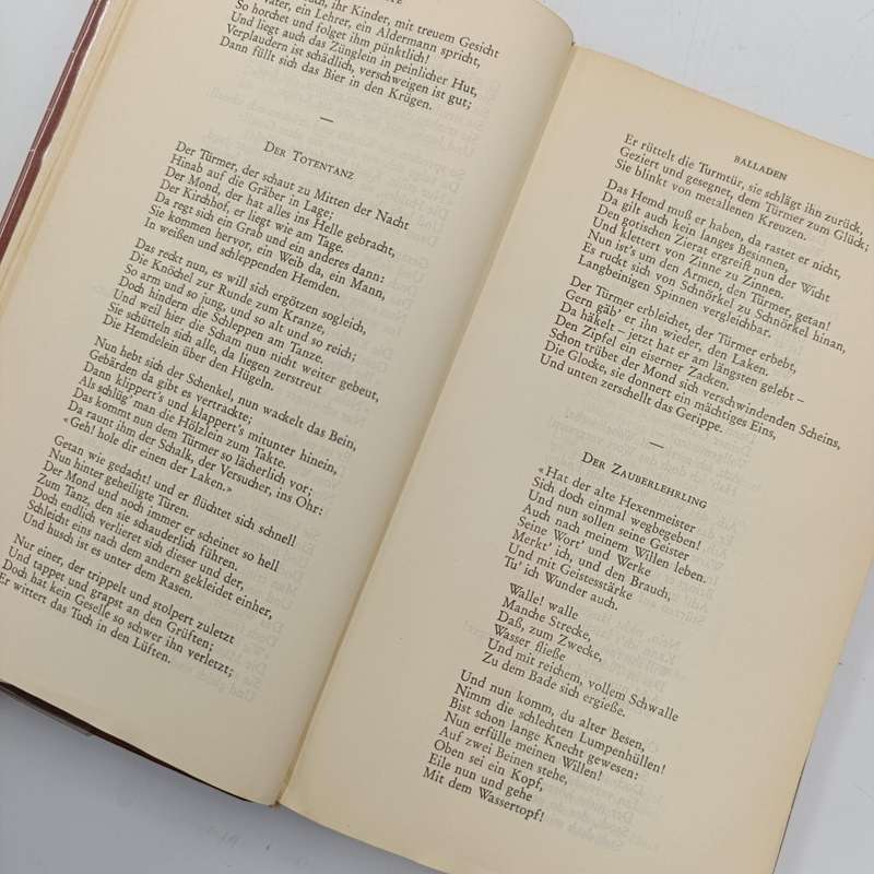 Set of John Wolfgang von Goethe Werke in Zwei Bänden - Volume 1 and 2 - German edition