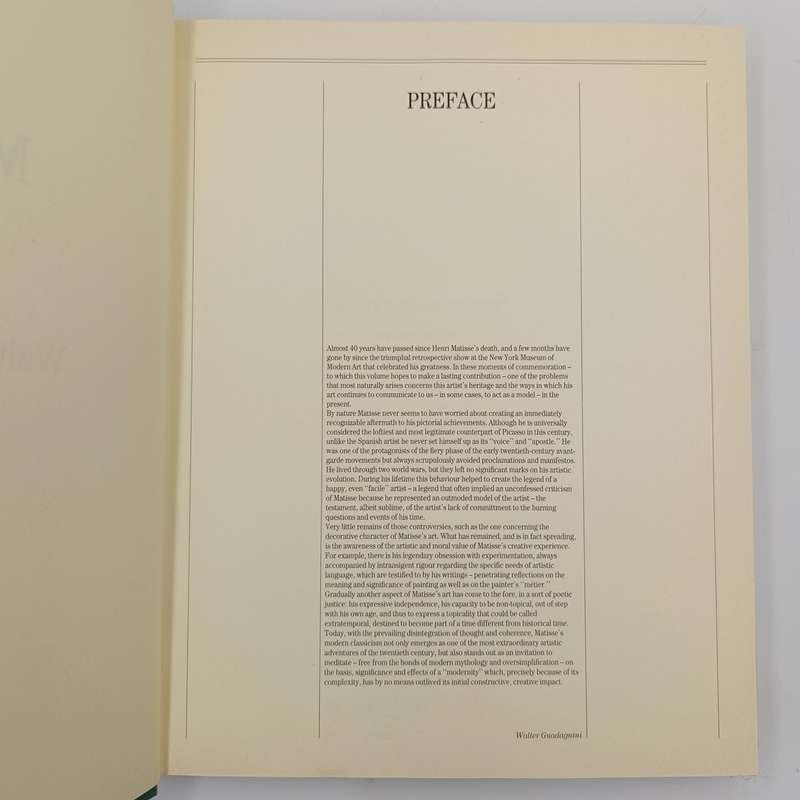Matisse by Walter Guadagnini - 1993 issue