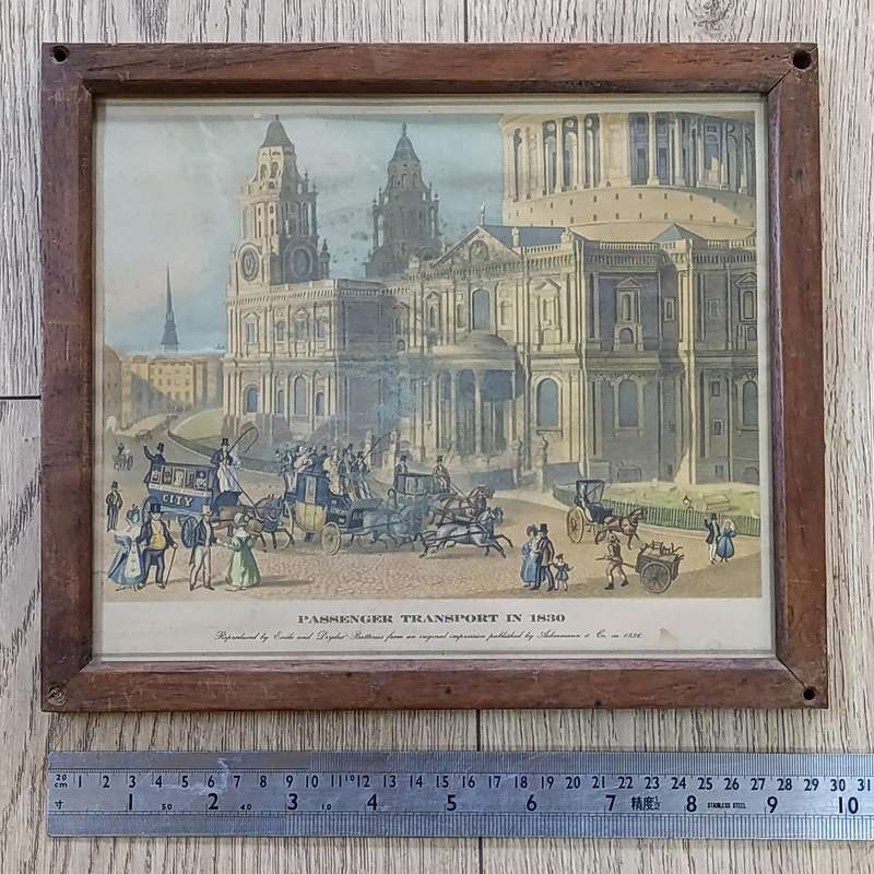 Passenger Transport in 1830 print in frame