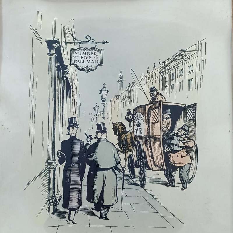 Paul Mall Number 5 cigarette advertisement from the Parcel Post 1890