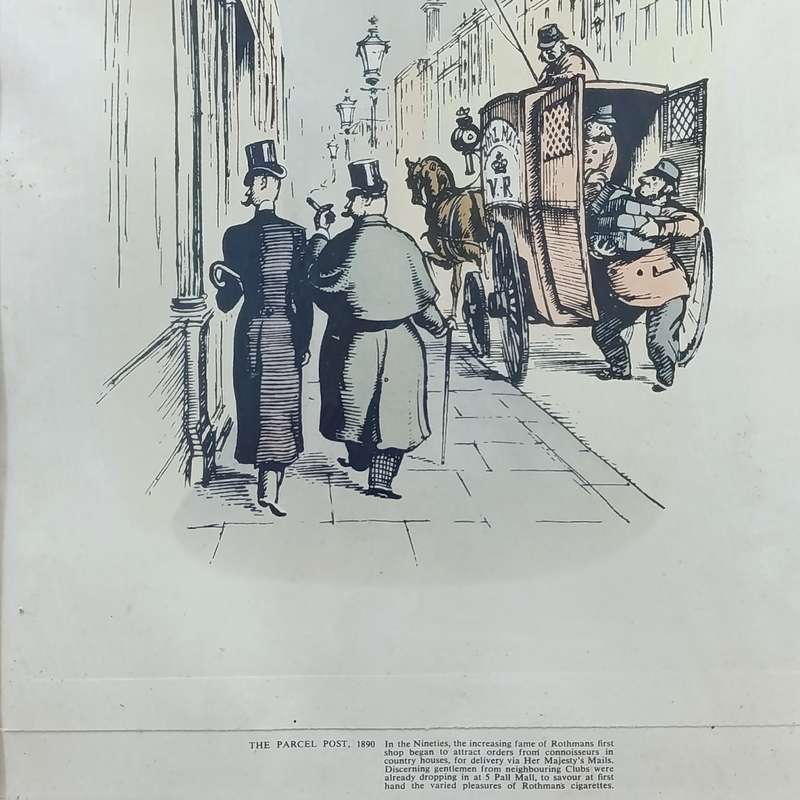 Paul Mall Number 5 cigarette advertisement from the Parcel Post 1890
