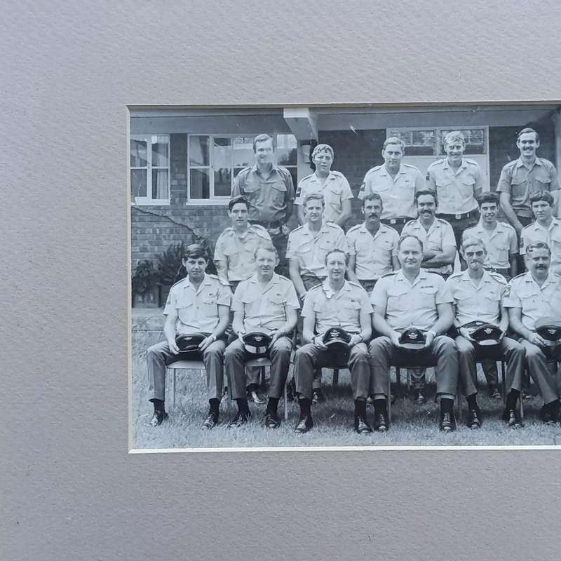 SA Air Force photo of officers at Langebaan Air Force base - some photo damage
