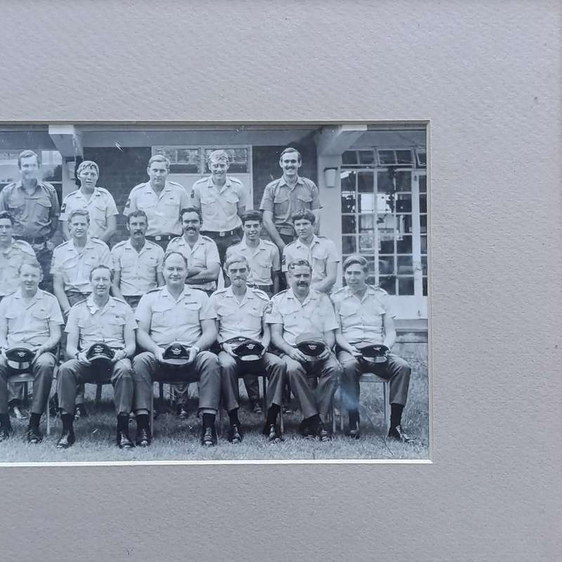 SA Air Force photo of officers at Langebaan Air Force base - some photo damage