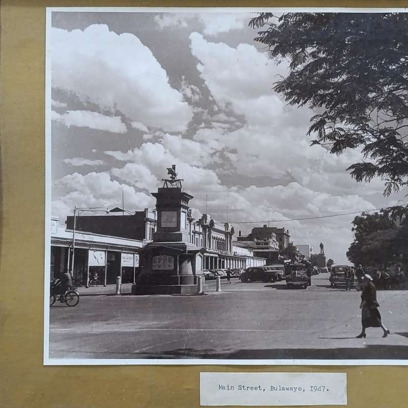 Vintage photo of Bulawayo Main Street, Circa 1947