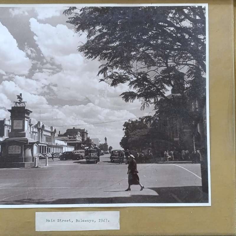 Vintage photo of Bulawayo Main Street, Circa 1947