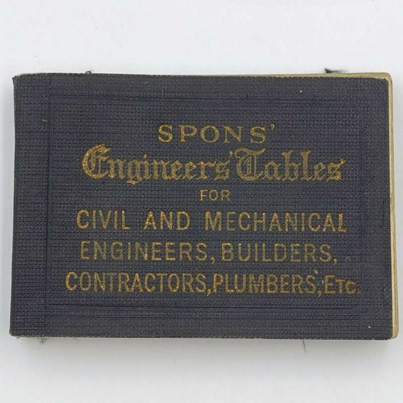 Vintage Spons Engineers Tables pocket booklet