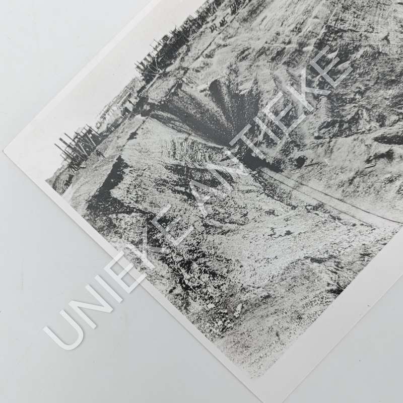 Antique photo reprint of mining at Kimberley Big hole - circa 1880's