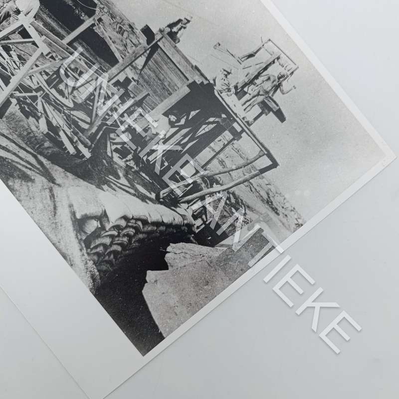 Antique photo reprint of Miners sorting and sieving gravel at Kimberley Diamond Mines - circa 1872