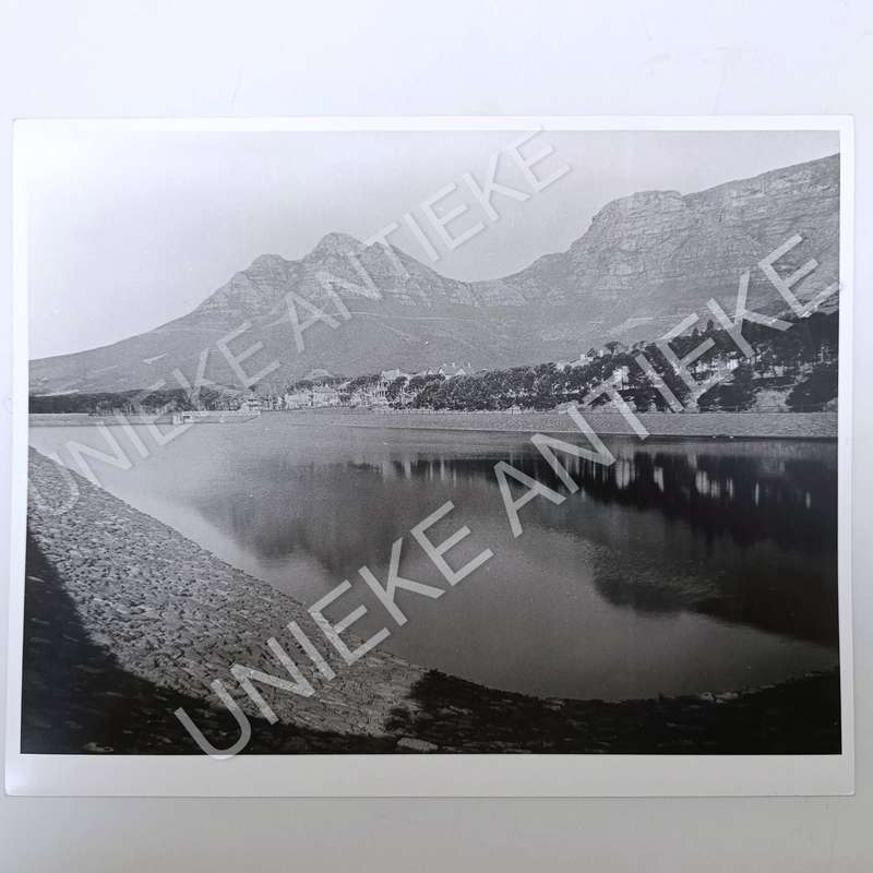 Antique photo reprint of Molteno Reservoir in Cape Town