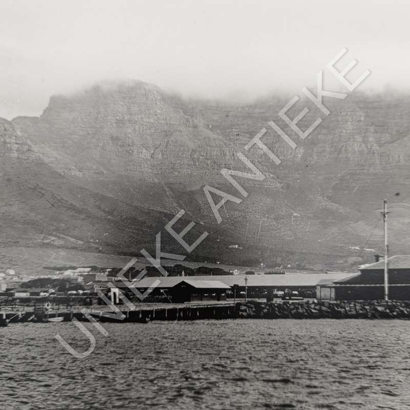 View of Cape Town Harbour antique photo reprint