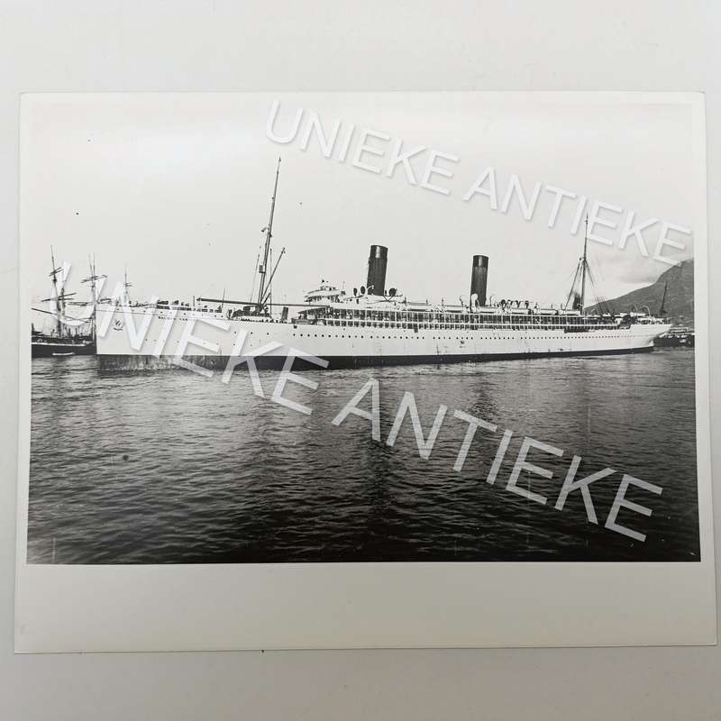 Antique photo reprint of Walmer castle in Cape Town Harbour
