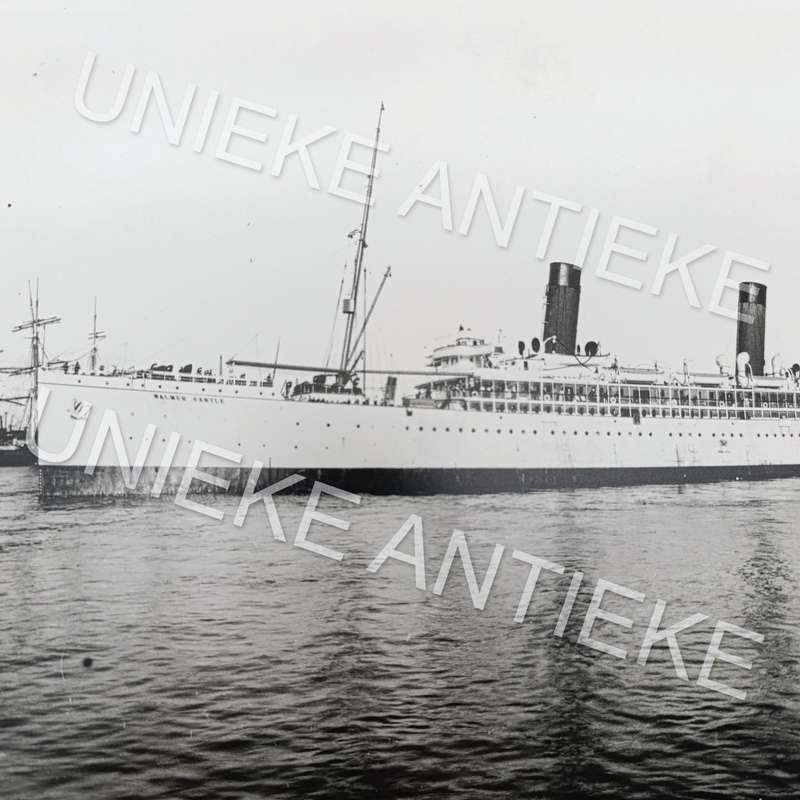 Antique photo reprint of Walmer castle in Cape Town Harbour