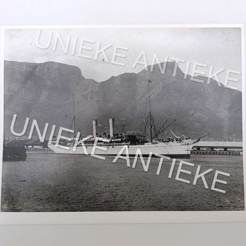 Antique photo reprint of Scot Ship leaving Cape Town