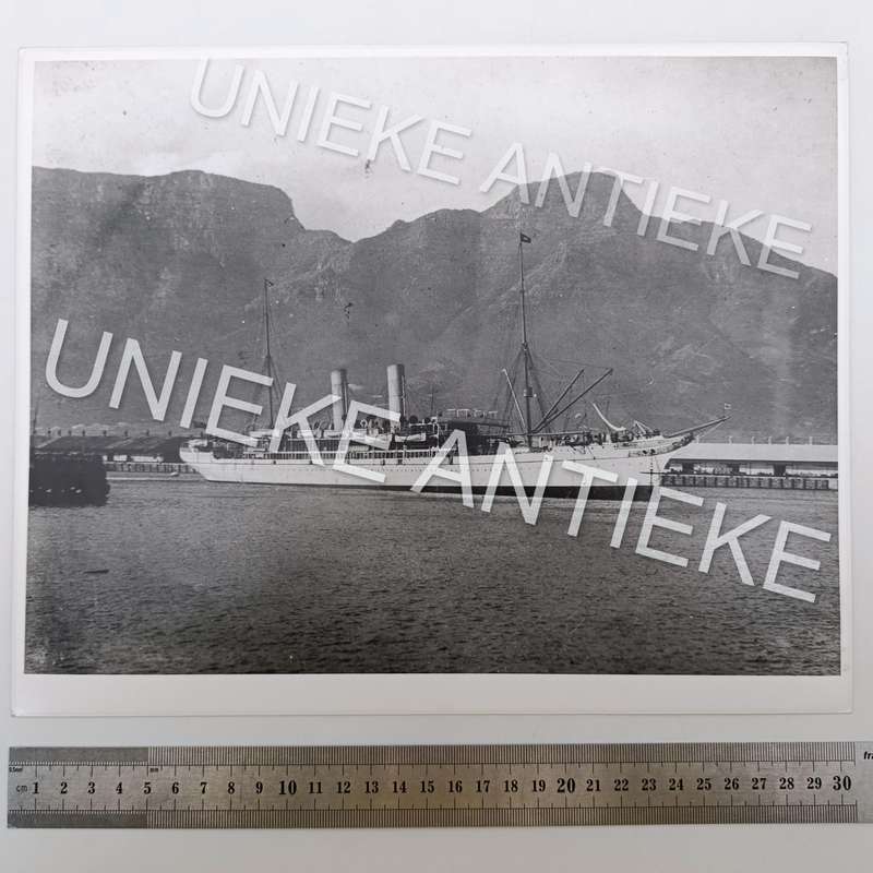 Antique photo reprint of Scot Ship leaving Cape Town