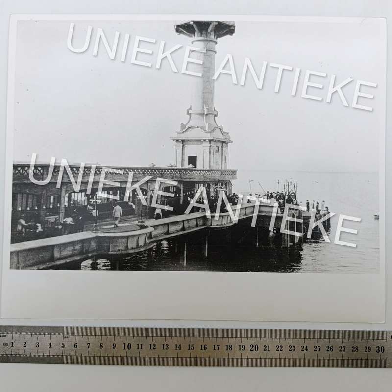 Antique photo reprint of Cape Town Pier