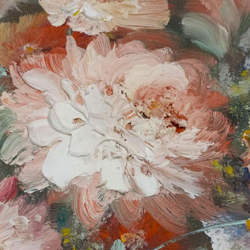 Beautiful Still Life flower oil painting by K. Stone