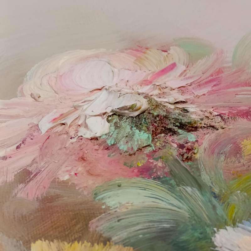 Beautiful Still Life flower oil painting by K. Stone