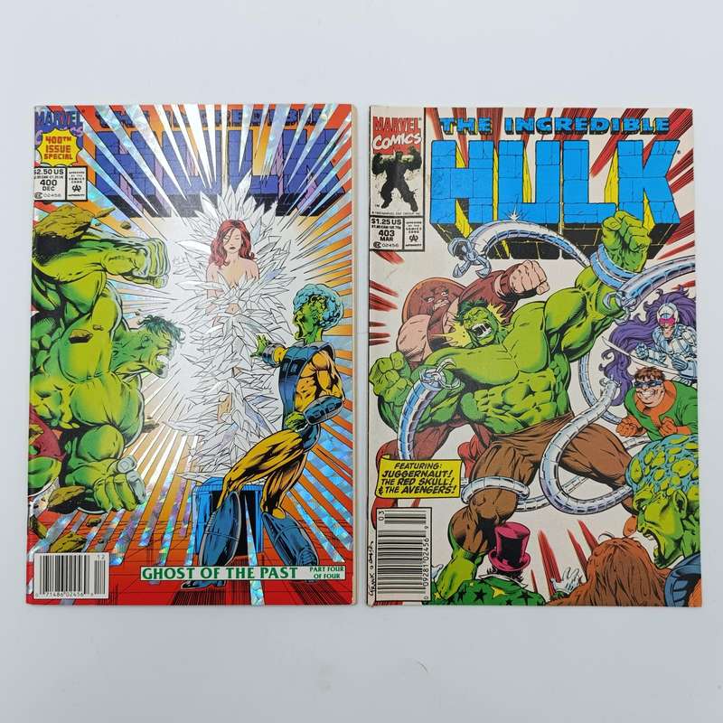 The  Incredible Hulk #400 and #403 comics - 1992/1993 issue