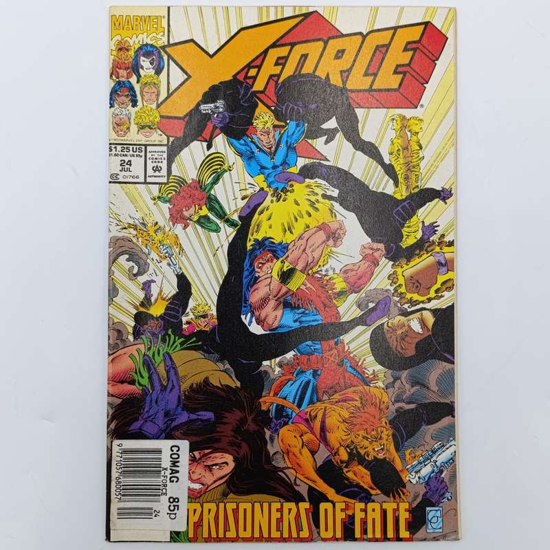Lot of 6 vintage X-Force comics - #1, #23, #24, #35, #37, #49 - 1991/ 1995 issues