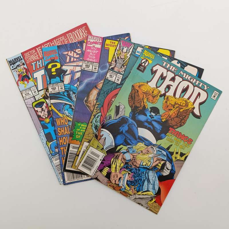 Lot of 5 The Mighty Thor comics - #456, 459, 460, 461, 585 - 1993/1995 issues