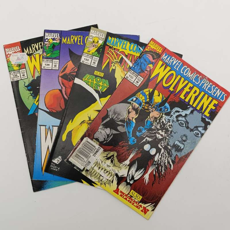Lot of 4 Wolverine and Ghost Rider double sided comics - #130, 133, 134, 135 - 1993 issue