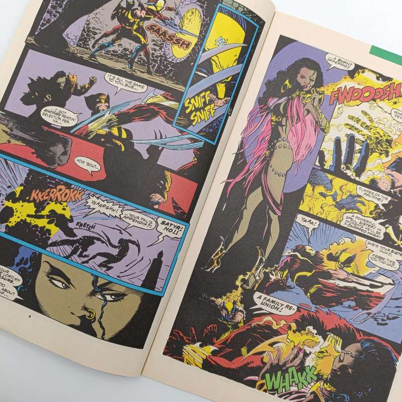 Lot of 4 Wolverine and Ghost Rider double sided comics - #130, 133, 134, 135 - 1993 issue