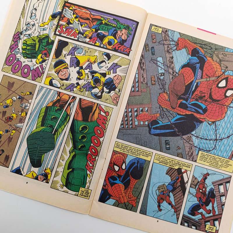Lot of 3 vintage Spider-man comics - 1991 to 1993 issues
