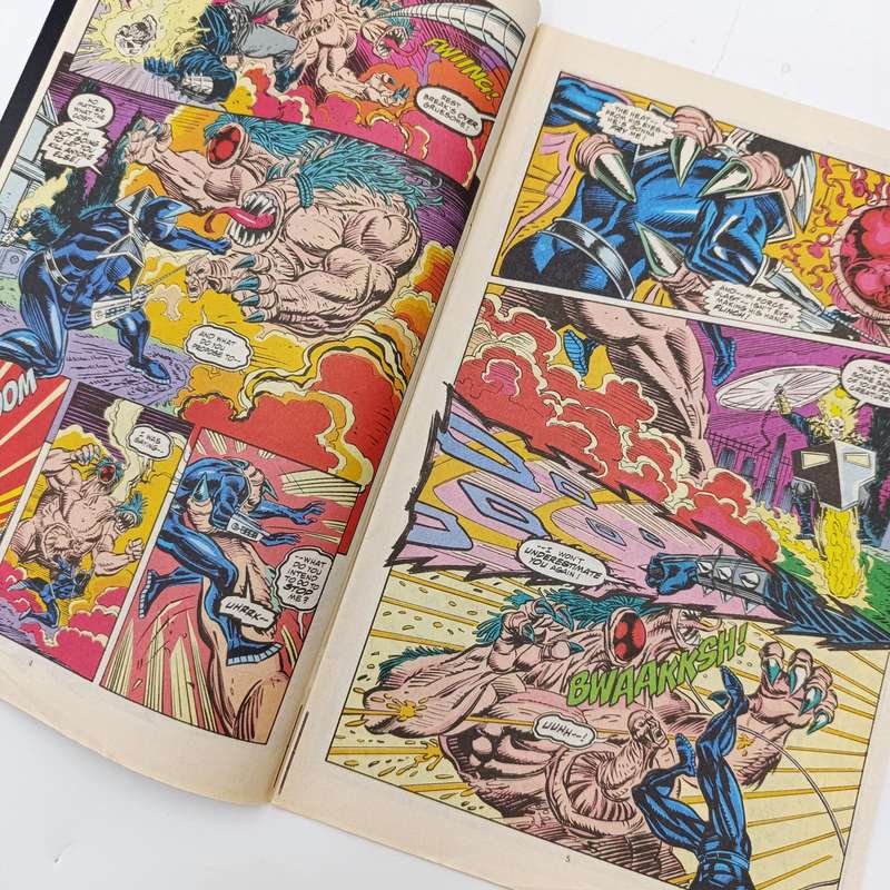 Lot of 3 vintage Marvel comics - 1992 issues - Darkhawk, Deathlok, Nightstalkers