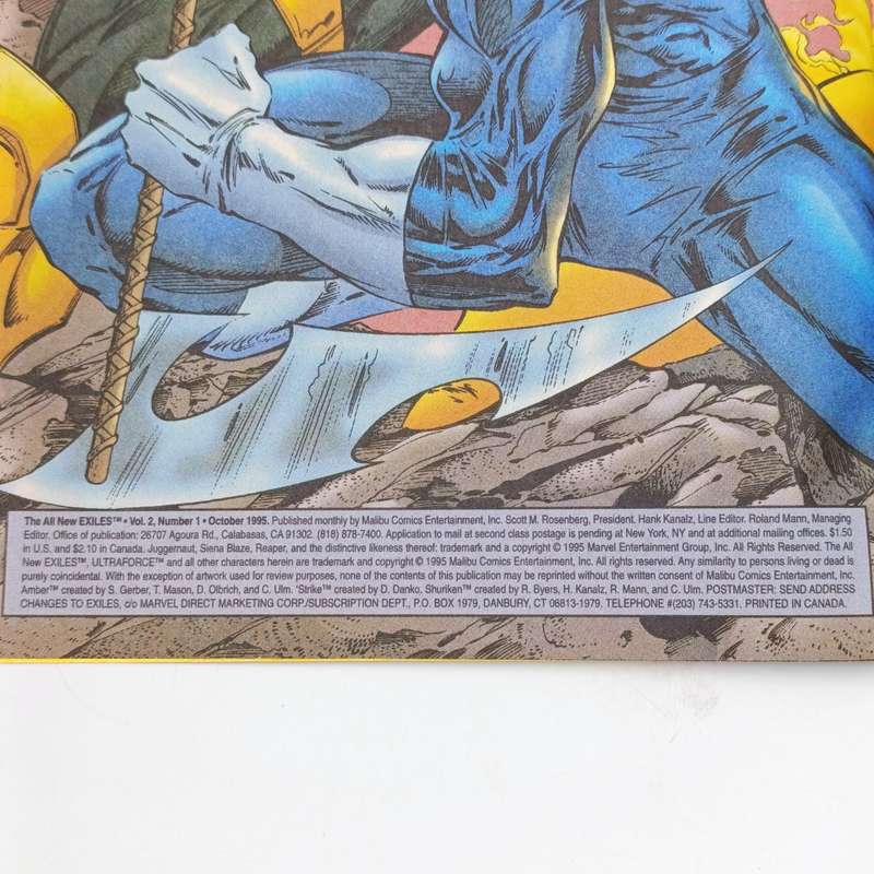 Lot of 3 vintage 1995 issue comics - Captain America, Exiles, The Mask