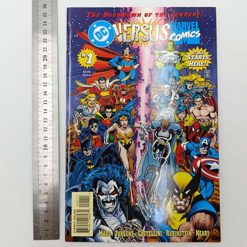 Lot of 4 vintage comics 1996 issues - Wolverine, Askanison, Generation X, DC versus Marvel