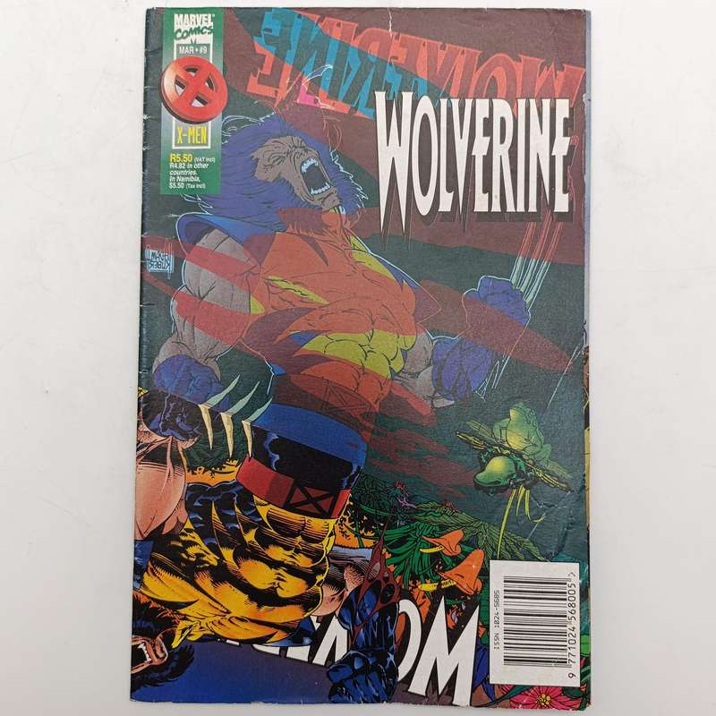 Lot of 4 vintage Comics - 1996 South African issue: Weapon X 8 Wolverine 9 Mortal Kombat 2 and 3