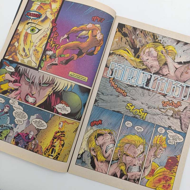 Lot of 3 vintage Marvel comics - 1995 South African issue: Gambit and the X-ternals 1 X-Men 7 X-Men