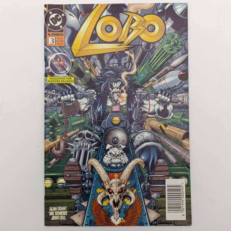 Lot of 4 vintage DC comics 1995 South African issue: Lobo 1,3,4 and 6