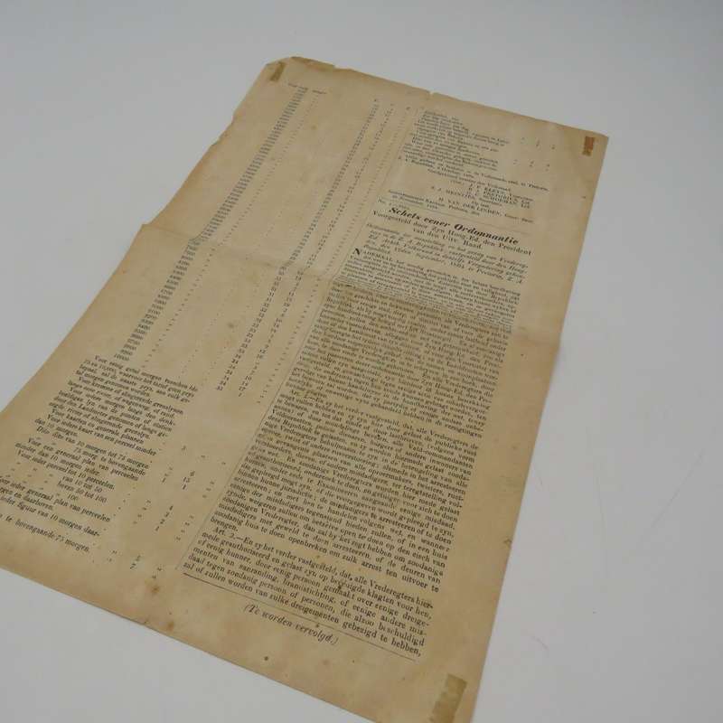 Boer war Africana   Pretoria Staats Courant 29 November 1864 - with ruling on black and coloured