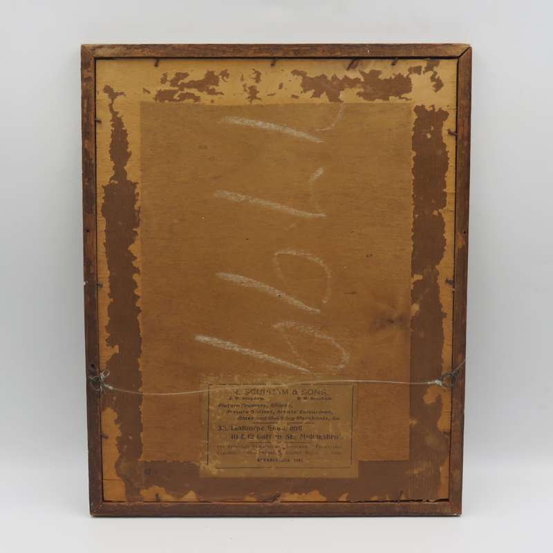 Antique Embroidery sampler of Eliza Mary Young 26 October 1834 in frame - no glass on frame