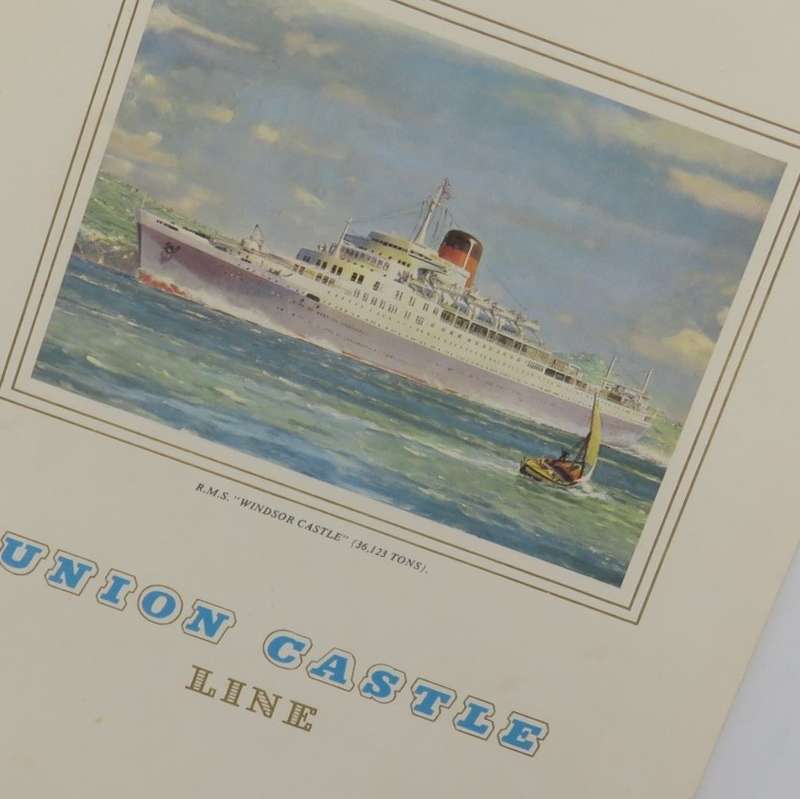 Union-Castle RMS Windsor Castle Farewell dinner menu - 13 Augustus 1972