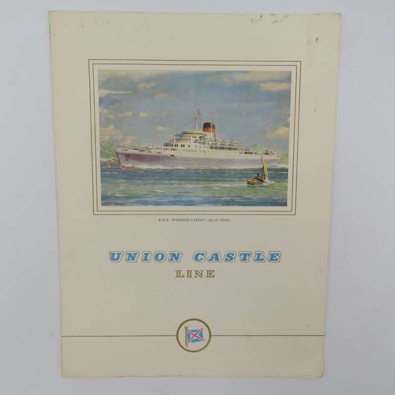 Union-Castle RMS Windsor Castle Farewell dinner menu - 13 Augustus 1972