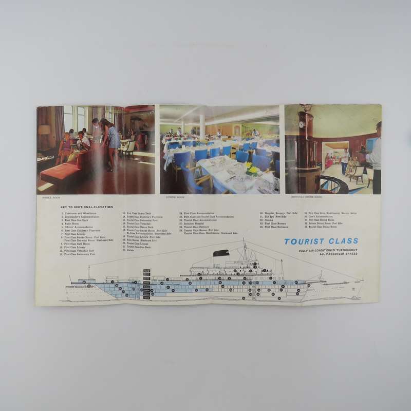 Union-Castle RMS Windsor Castle Passenger accommodation 1970 brochure