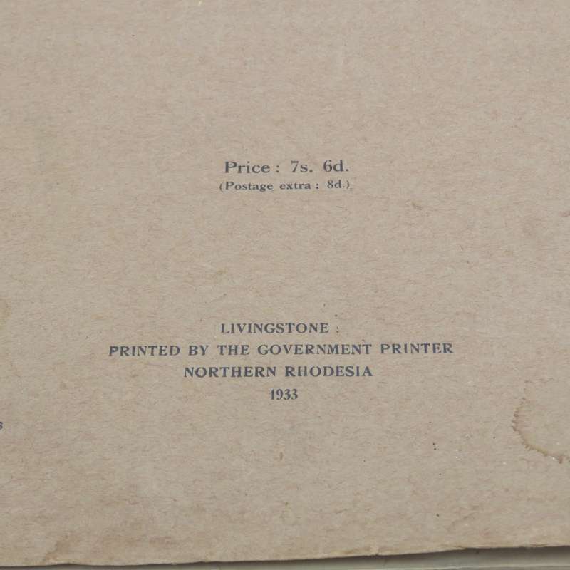 Northern Rhodesia 1930-1932 Agricultural survey Commission Report with 1930 revised maps