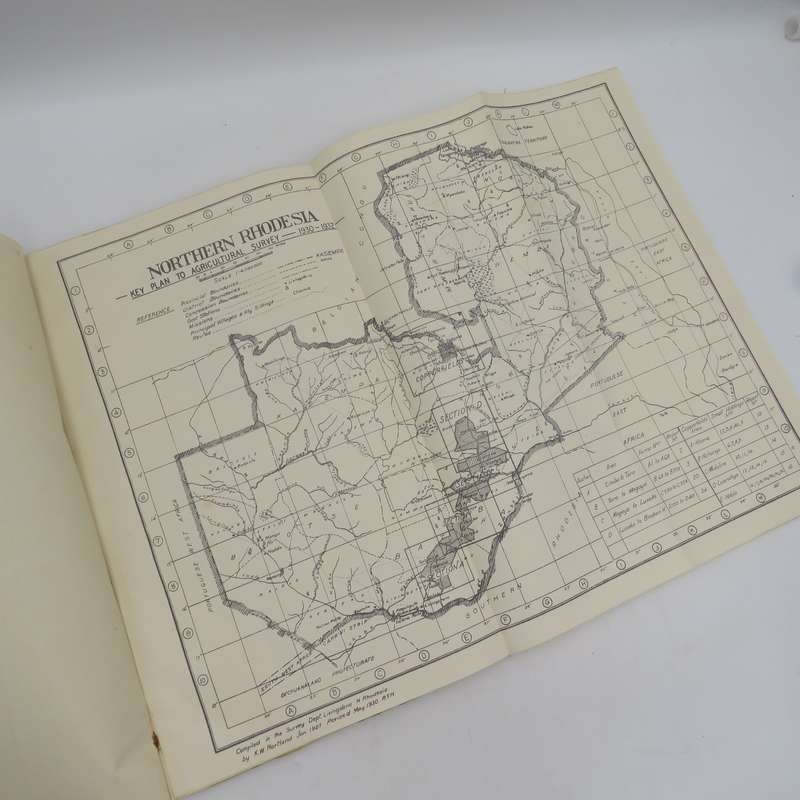 Northern Rhodesia 1930-1932 Agricultural survey Commission Report with 1930 revised maps