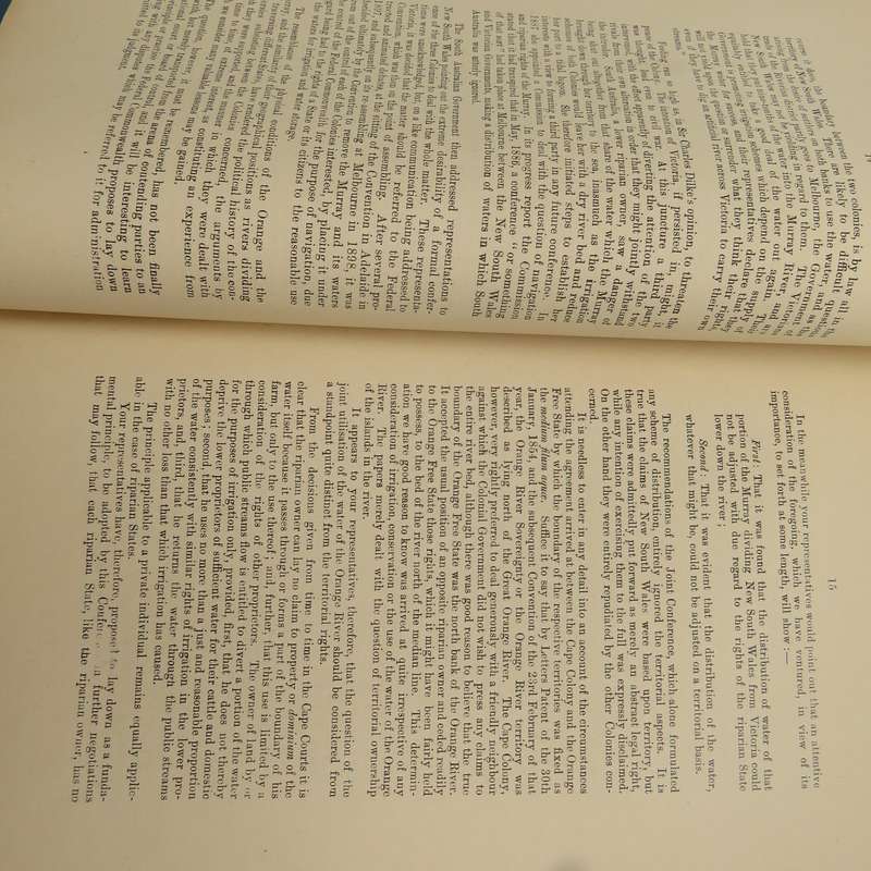 1899 Cape of Good Hope report of the Cape Colony and Free State representatives