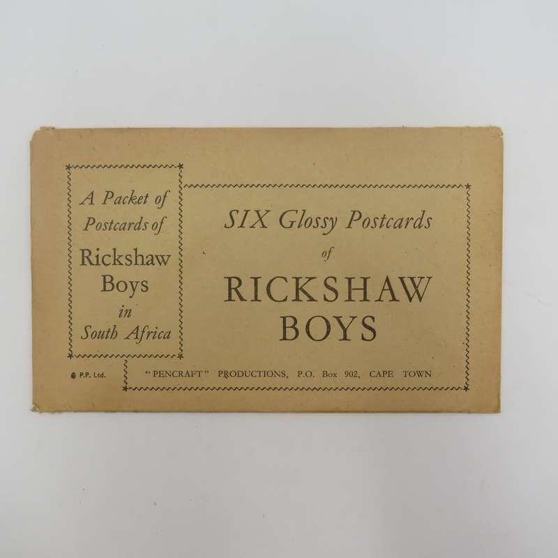 Packet of 6 vintage Rickshaw Boys postcards in original packaging - sealed