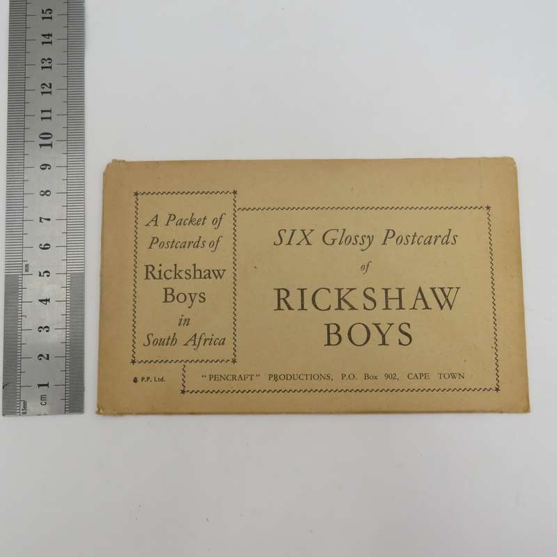 Packet of 6 vintage Rickshaw Boys postcards in original packaging - sealed