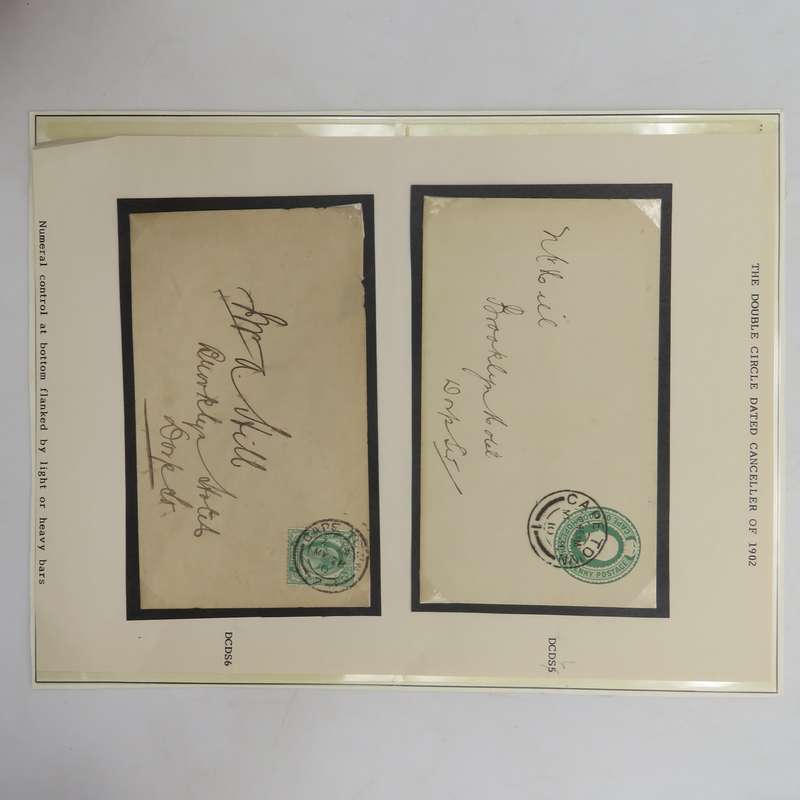 Pair of Envelopes Cape Town to the Brooklyn Hotel in Dorp St. Both with Double Circle dated cancel