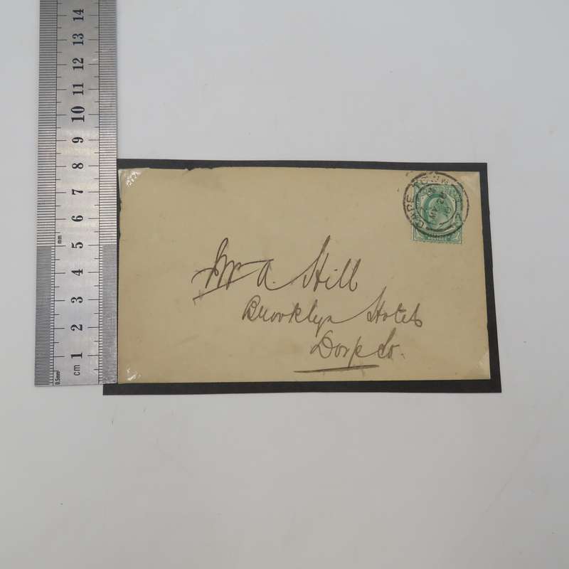 Pair of Envelopes Cape Town to the Brooklyn Hotel in Dorp St. Both with Double Circle dated cancel
