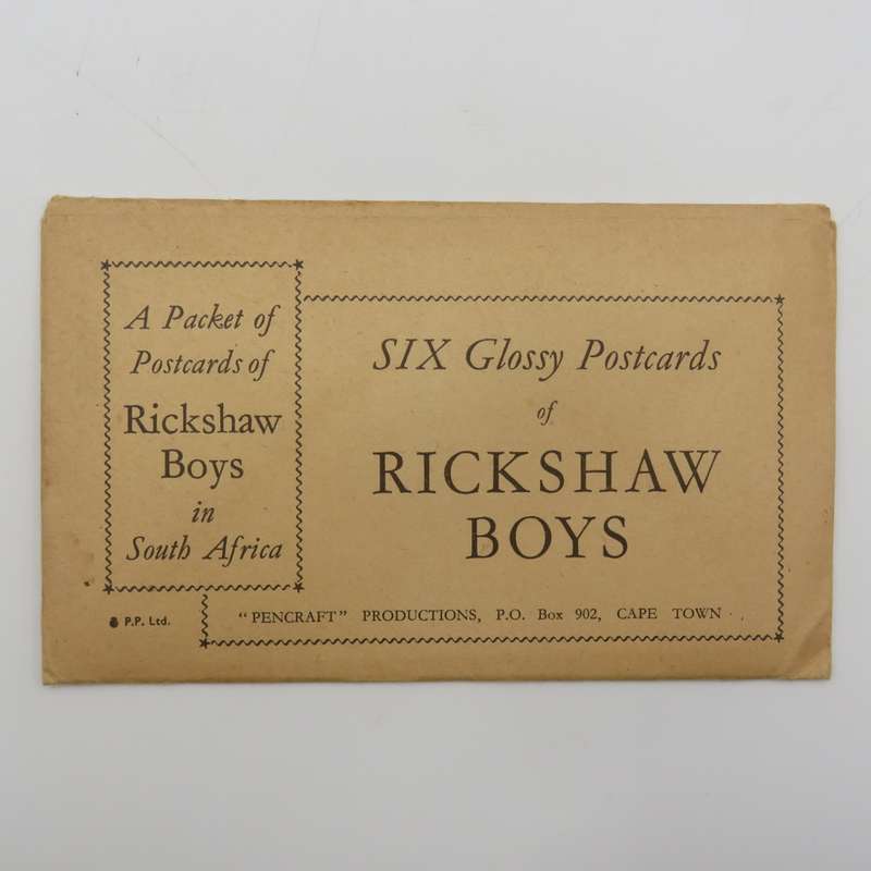 Packet of 6 Rickshaw Boys postcards in original packaging - sealed